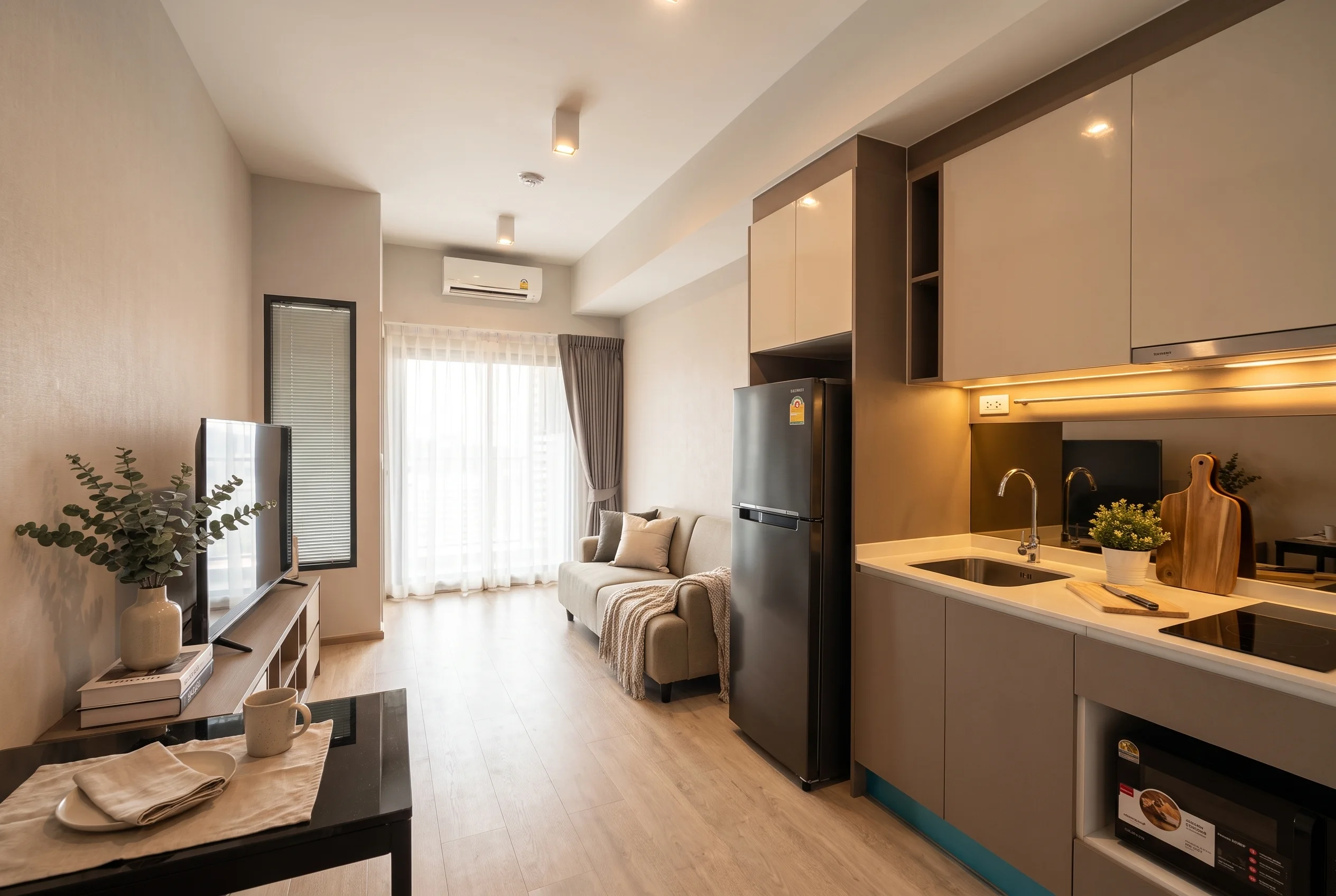 High-Floor 1BR · Ideo Rama 9-Asoke · Near MRT furnished monthly rental in Huai Khwang
